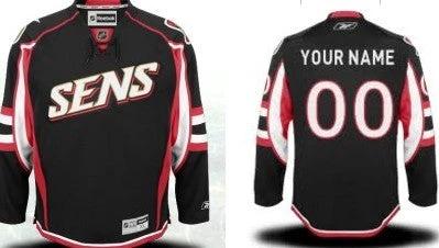 Ottawa Senators Customized Black Third Jersey by Hockey David