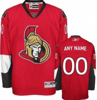 Ottawa Senators Customized Red Jersey by Hockey David