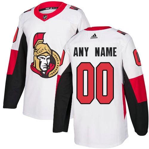 Ottawa Senators NHL White Customized Jersey by Hockey David