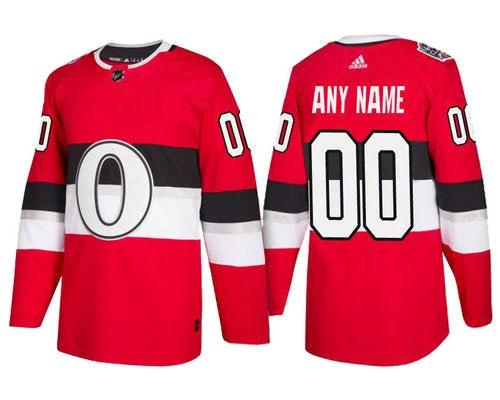Ottawa Senators Red 2017 100 Classic Stitched NHL Jersey by Hockey David