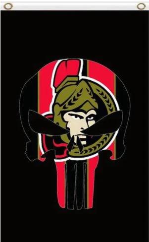 Ottawa Senators Team Sport Vertical Flag 3X5Ft Polyester Digital Print Banner USA by flagsjustdoit