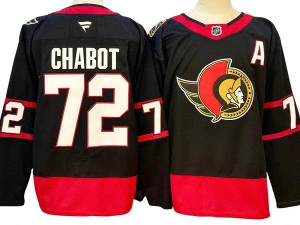 Ottawa Senators #72 Thomas Chabot Black Home 2024 Jersey by Hockey David