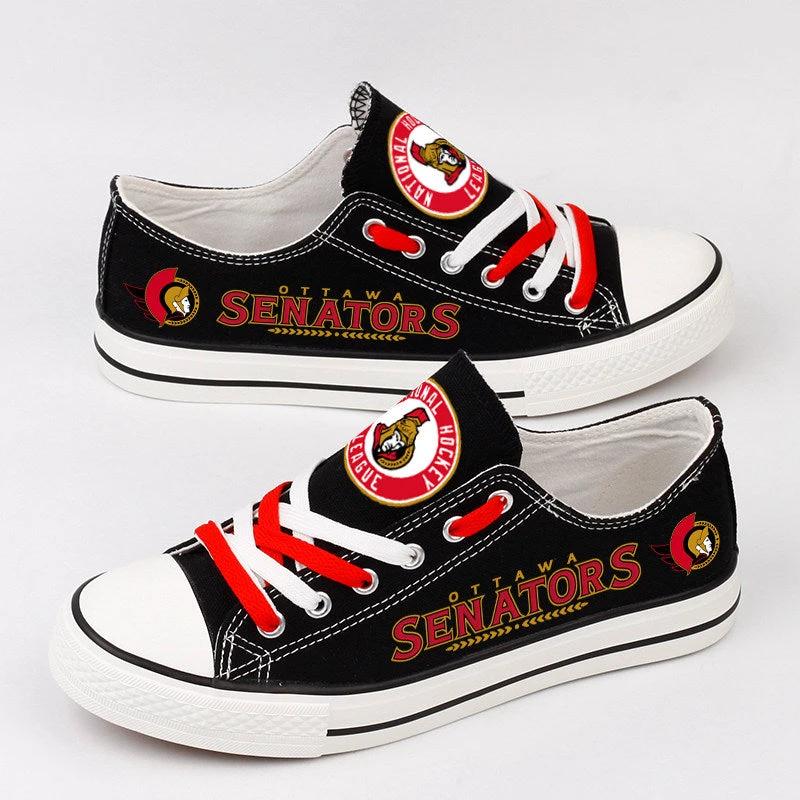 Ottawa Senators Low Top Canvas Sport Sneakers Shoes For Men Women Fans by Crocs
