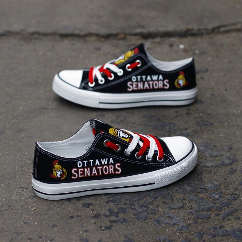Ottawa Senators Low Top Canvas Sport Sneakers Shoes For Men Women Fans by Crocs