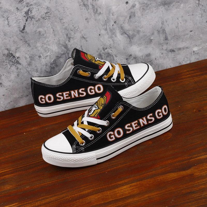 Ottawa Senators Low Top Canvas Sport Sneakers Shoes For Men Women Fans by Crocs