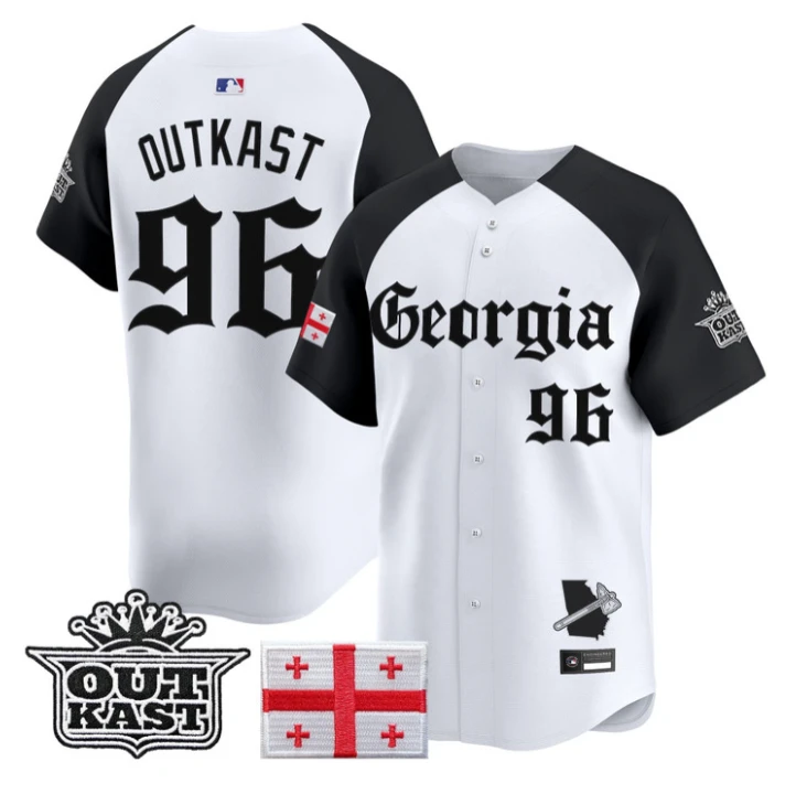 OutKast Jersey #96 Atlanta Braves Georgia Outkast Gothic Stitched by My Store