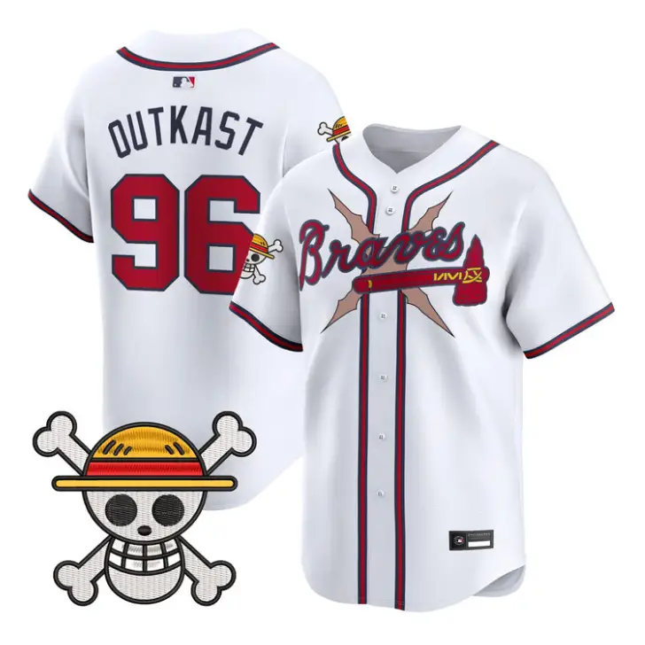 OutKast Jersey #96 Atlanta Braves One Piece Premier Stitched by My Store