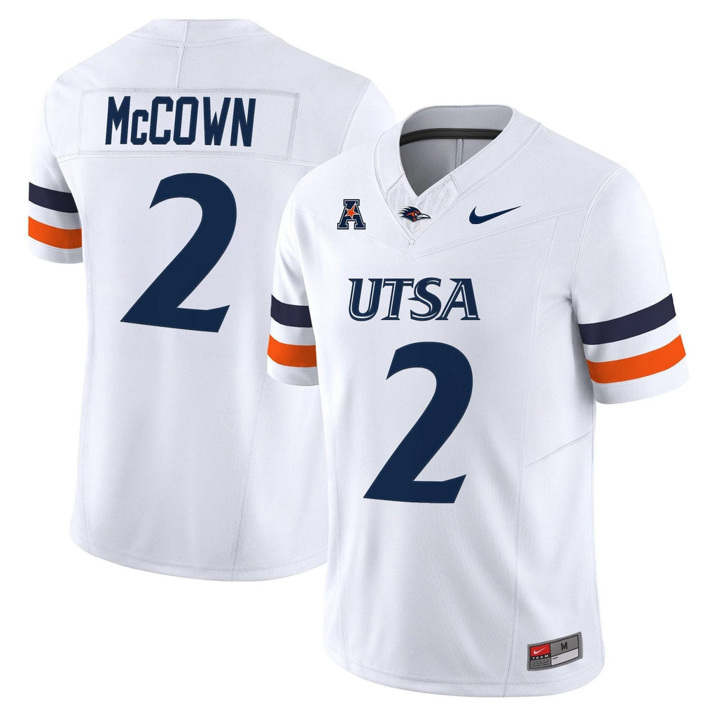 Owen McCown Jersey #2 UTSA Roadrunners 2025 Vapor Limited Stitched White by My Store