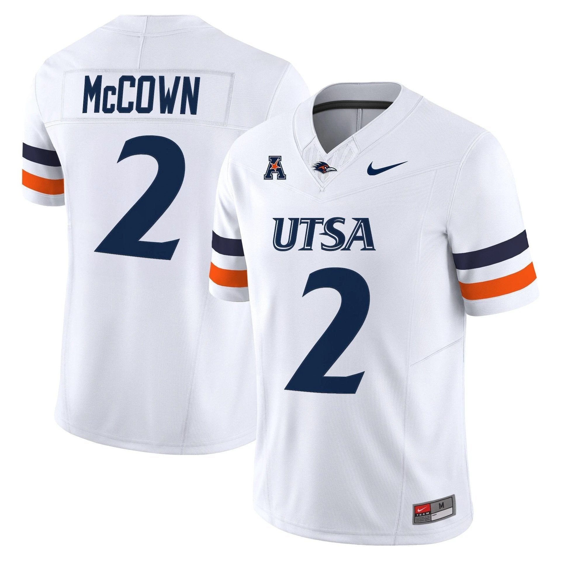 Owen McCown Jersey #2 UTSA Roadrunners 2025 Vapor Limited Stitched White by My Store