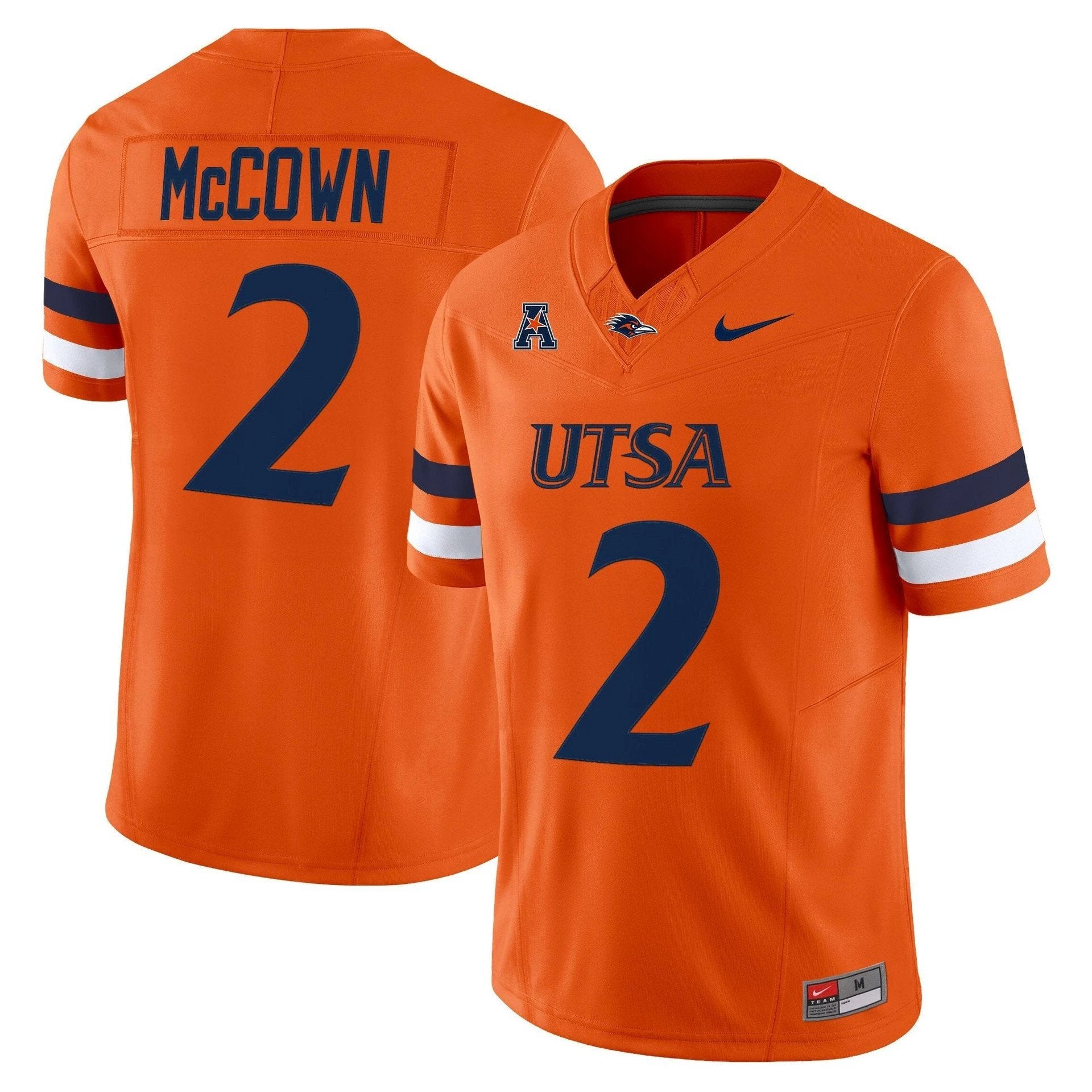 Owen McCown Jersey #2 UTSA Roadrunners 2025 Vapor Limited Stitched Orange by My Store