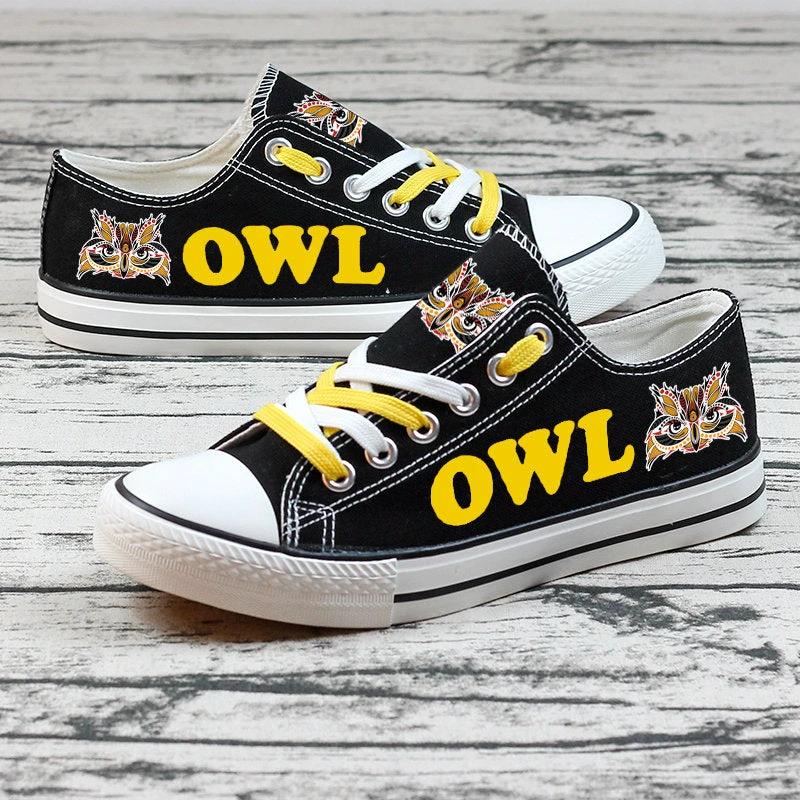 Owl Canvas Sneakers Shoes For Men Women Fans by Crocs