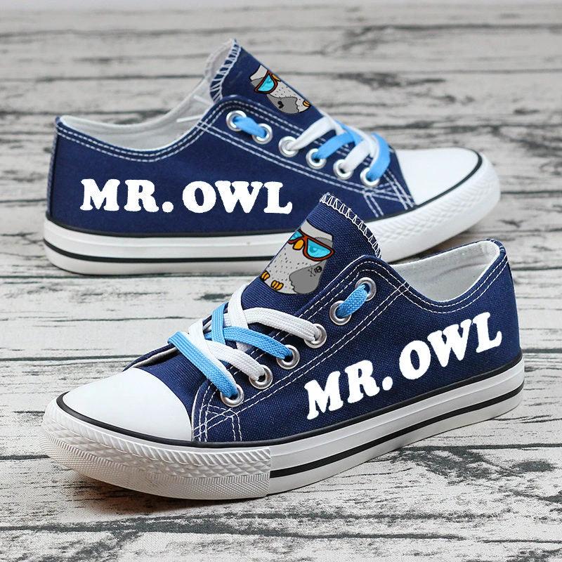 Owl Canvas Sneakers Shoes For Men Women Fans by Crocs