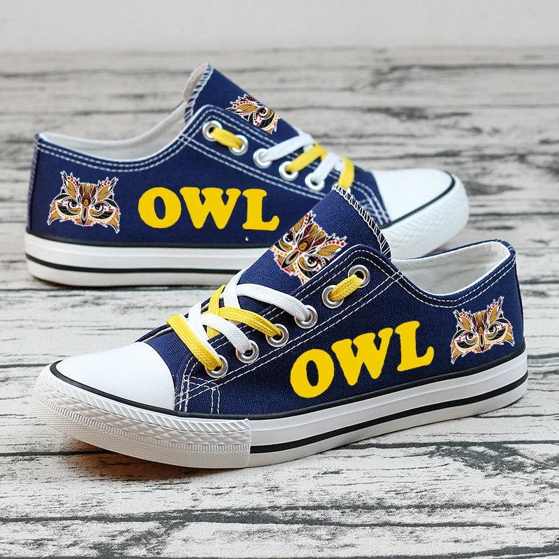 Owl Canvas Sneakers Shoes For Men Women Fans by Crocs