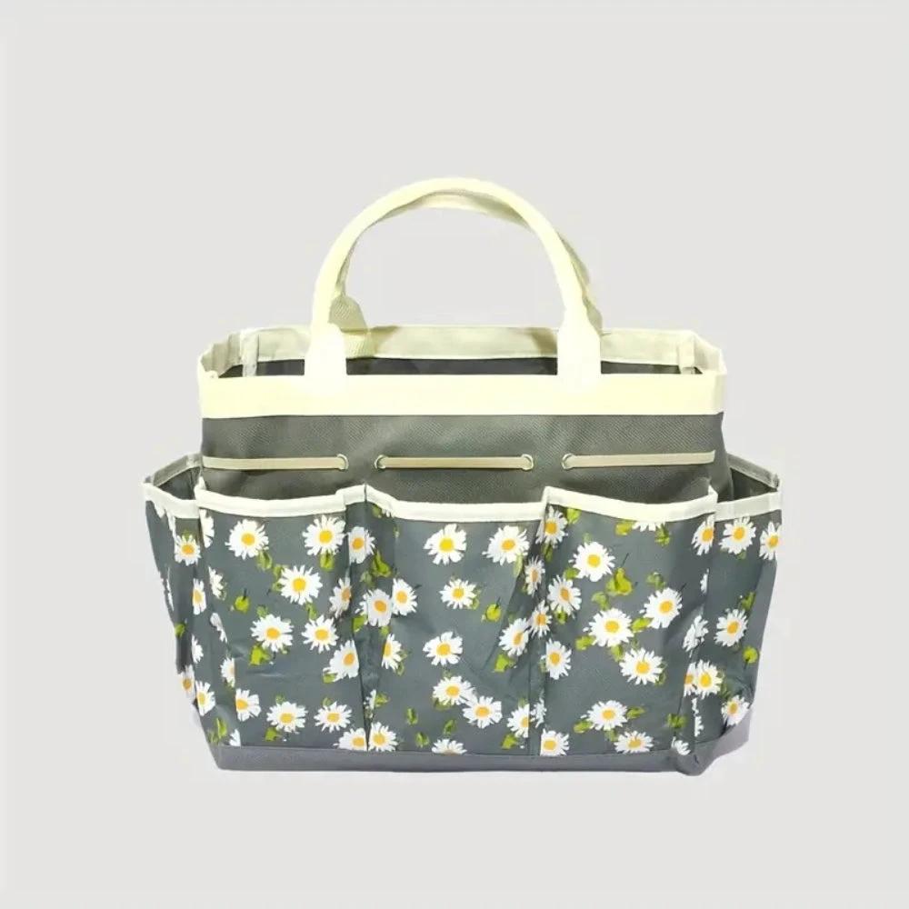 Oxford Floral Garden Tool Organizer Bag by Casa & Beyond