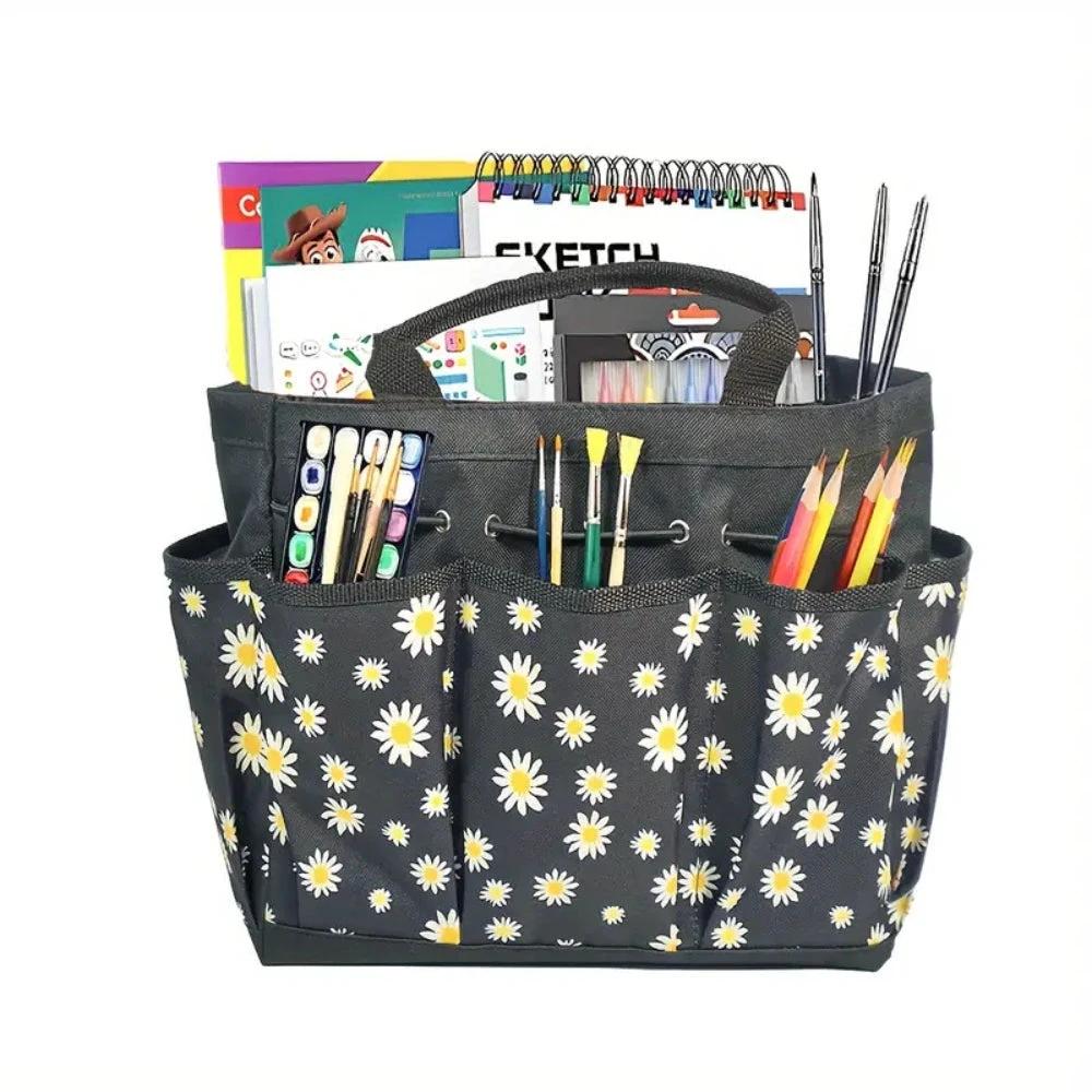 Oxford Floral Garden Tool Organizer Bag by Casa & Beyond