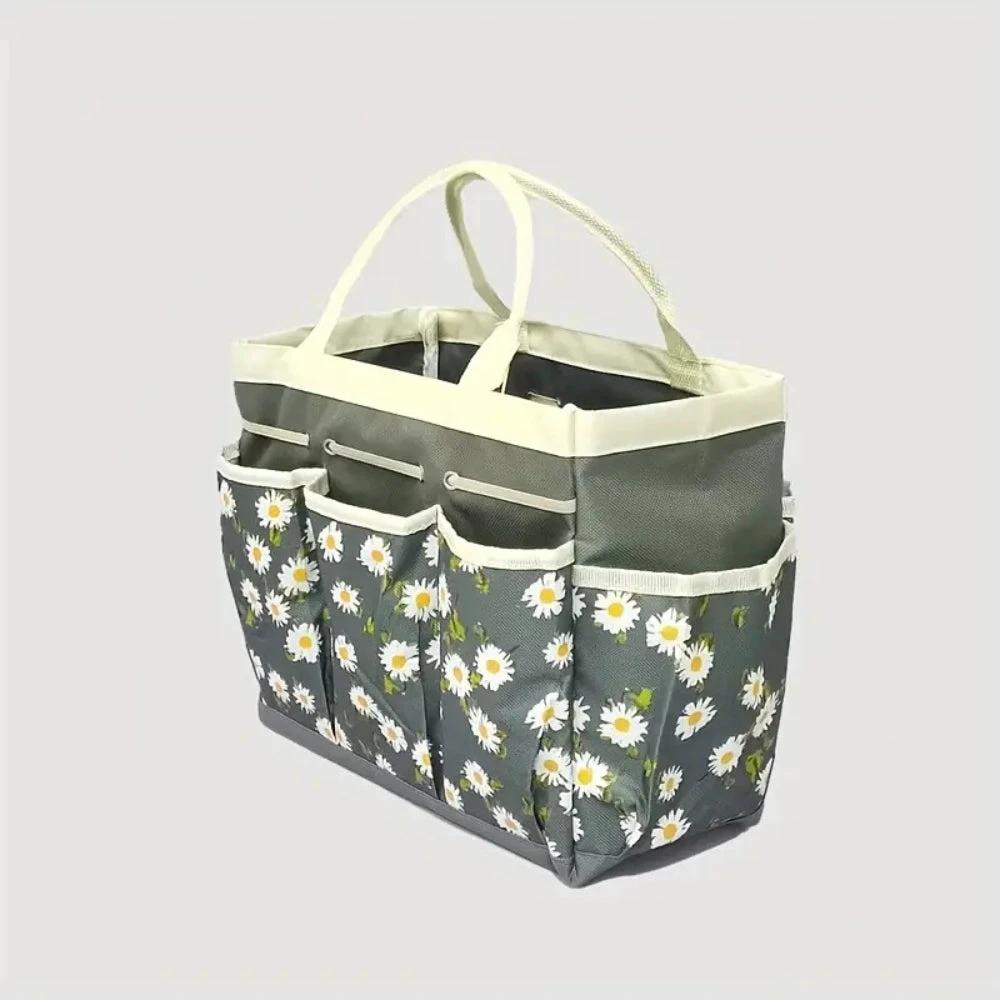 Oxford Floral Garden Tool Organizer Bag by Casa & Beyond