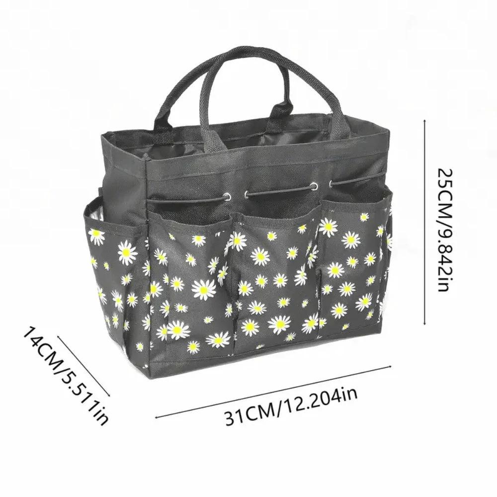 Oxford Floral Garden Tool Organizer Bag by Casa & Beyond
