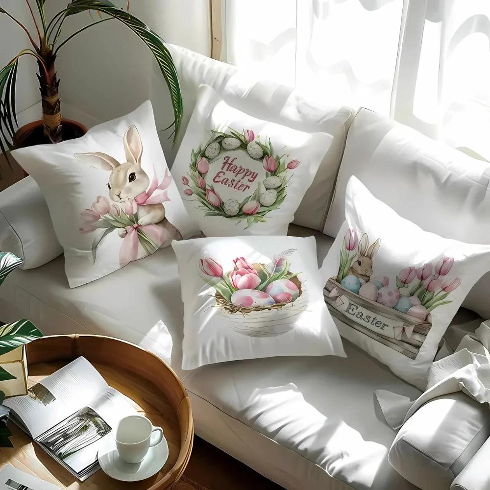 Lulune Spring Easter Cushion Covers | 4pcs Set by Casa & Beyond