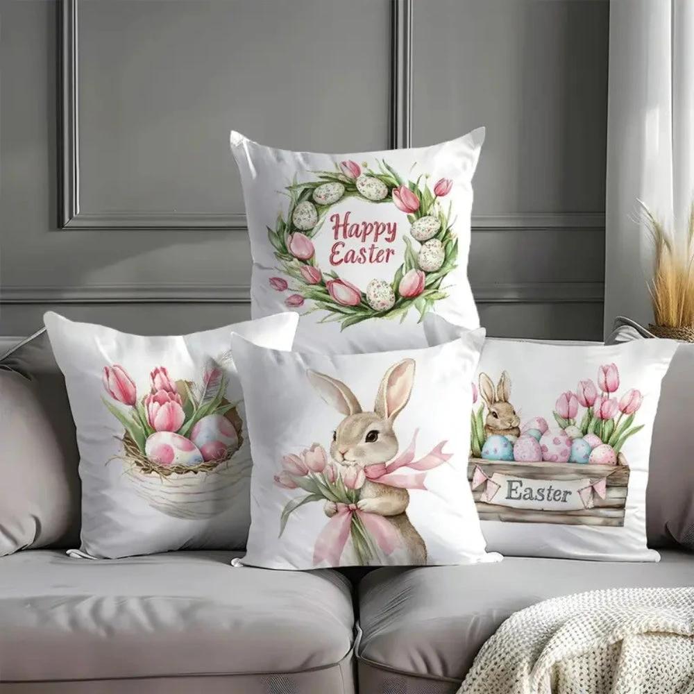 Lulune Spring Easter Cushion Covers | 4pcs Set by Casa & Beyond