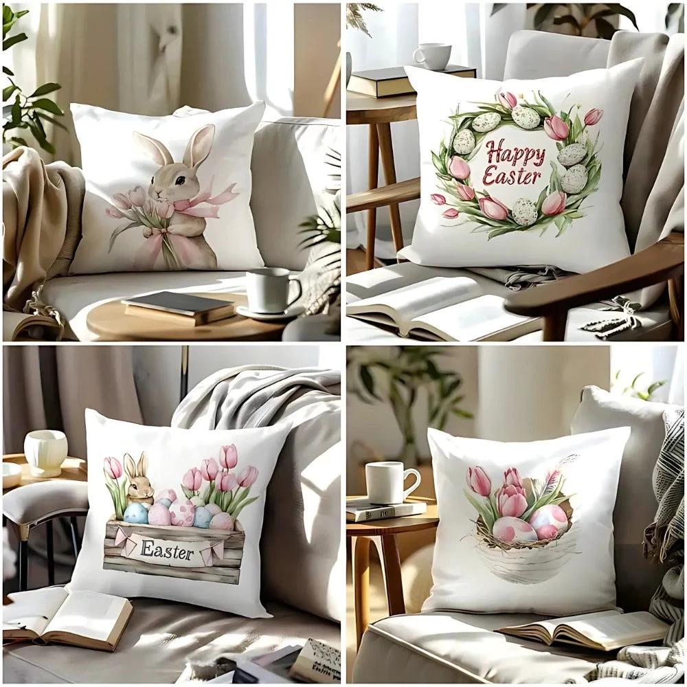 Lulune Spring Easter Cushion Covers | 4pcs Set by Casa & Beyond