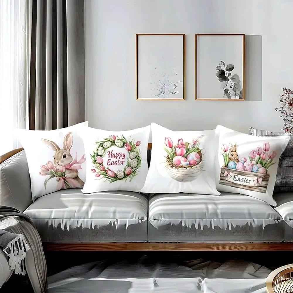 Lulune Spring Easter Cushion Covers | 4pcs Set by Casa & Beyond