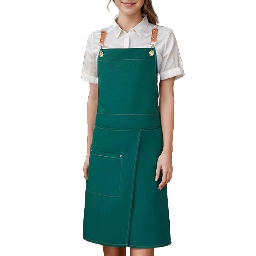Unisex Split Skirt Apron with Pockets by Casa & Beyond