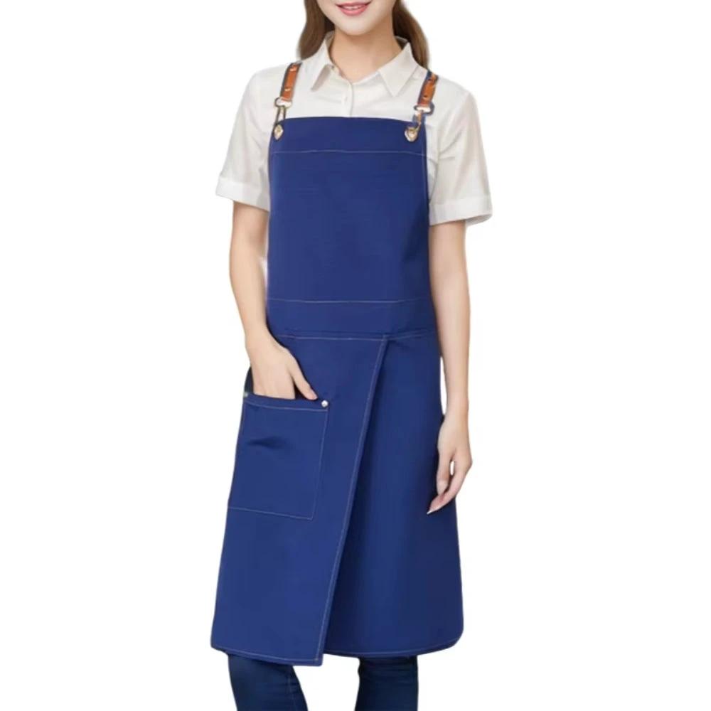 Unisex Split Skirt Apron with Pockets by Casa & Beyond