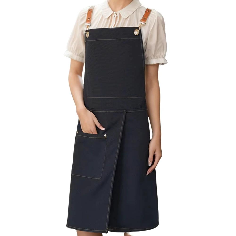 Unisex Split Skirt Apron with Pockets by Casa & Beyond