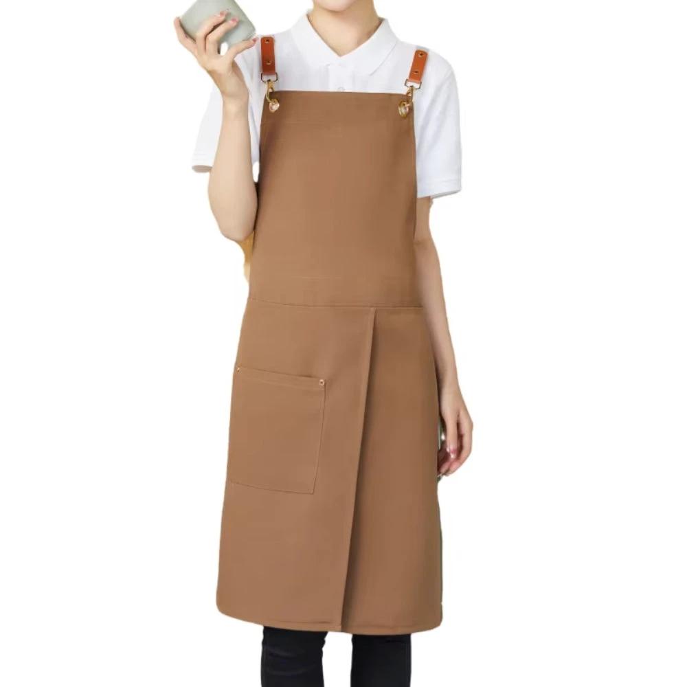 Unisex Split Skirt Apron with Pockets by Casa & Beyond