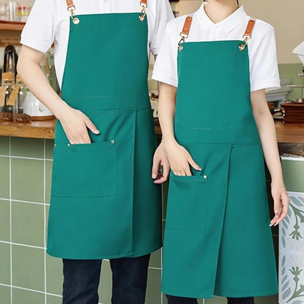Unisex Split Skirt Apron with Pockets by Casa & Beyond