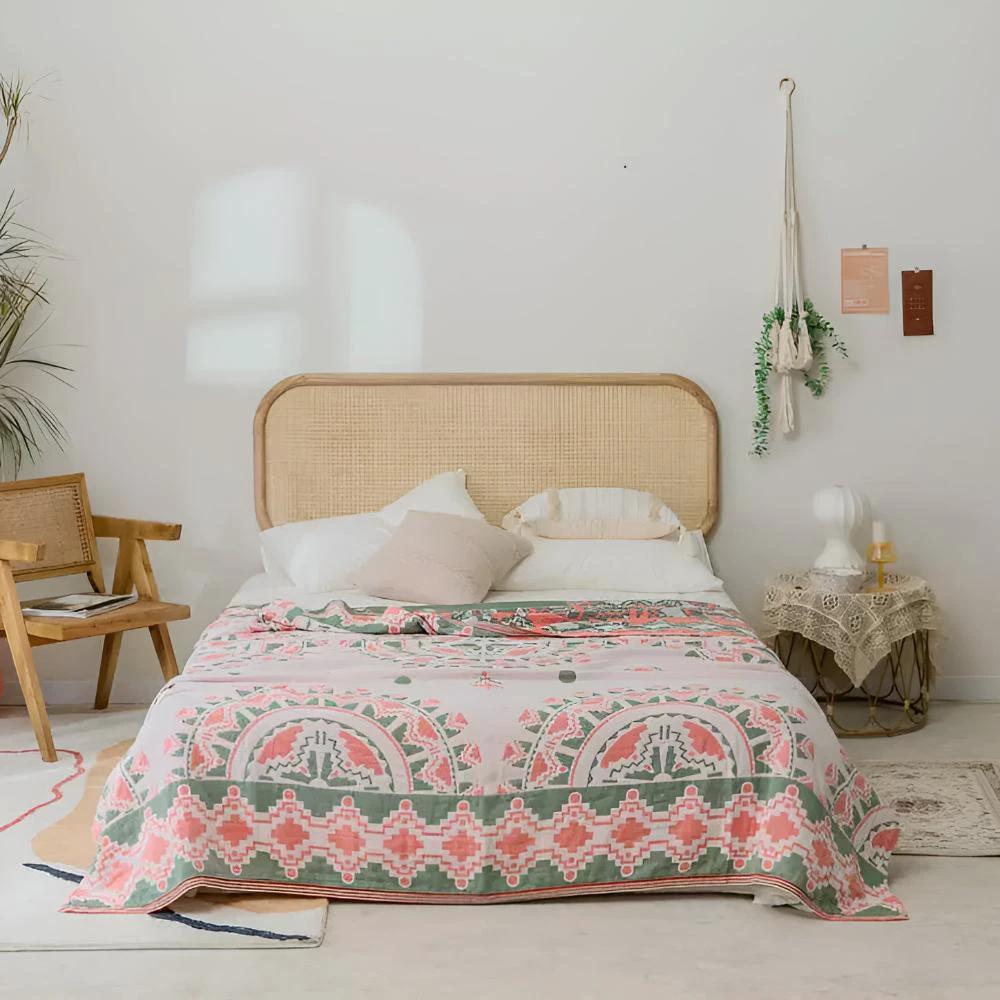 Rustic Wanderer Cotton Blanket by Casa & Beyond
