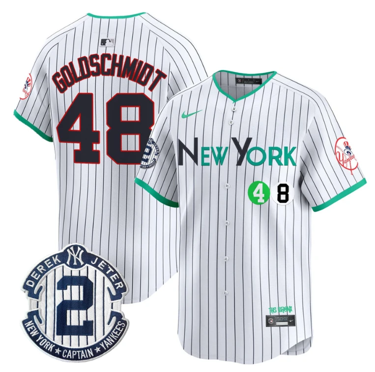 Paul Goldschmidt Jersey #48 New York Yankees City Connect Vapor Premier Limited Stitched Pinstripe by My Store