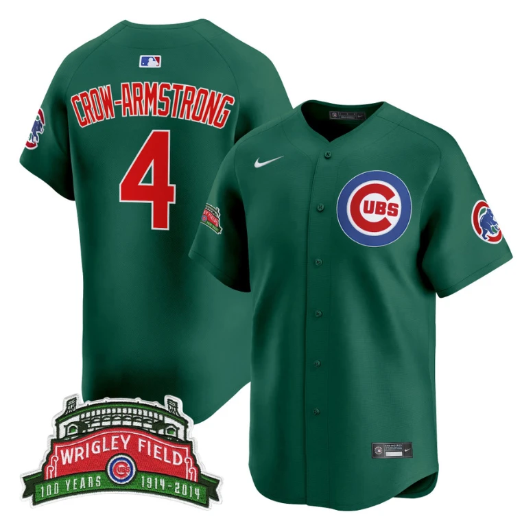 Pete Crow-Armstrong Jersey #4 Chicago Cubs Wrigley Field Style Vapor Premier Limited Stitched by My Store