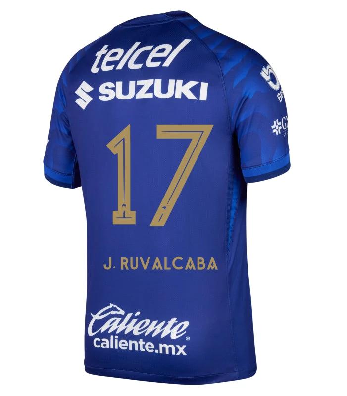 Pumas UNAM 2025-26 J. RUVALCABA 17 Away Jersey – Azul Marino by Soccer Jersey
