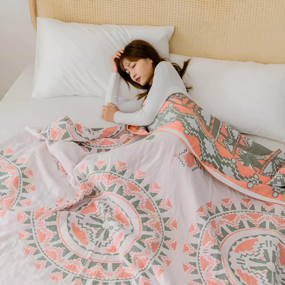 Rustic Wanderer Cotton Blanket by Casa & Beyond