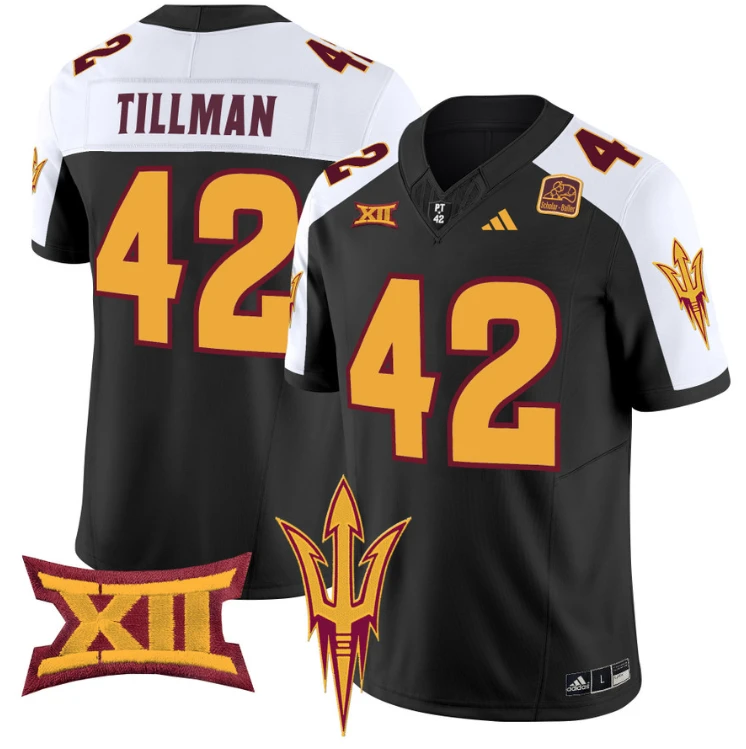 Pat Tillman Jersey #42 Arizona State Sun Devils Vapor Limited College Football Black Alternate by My Store