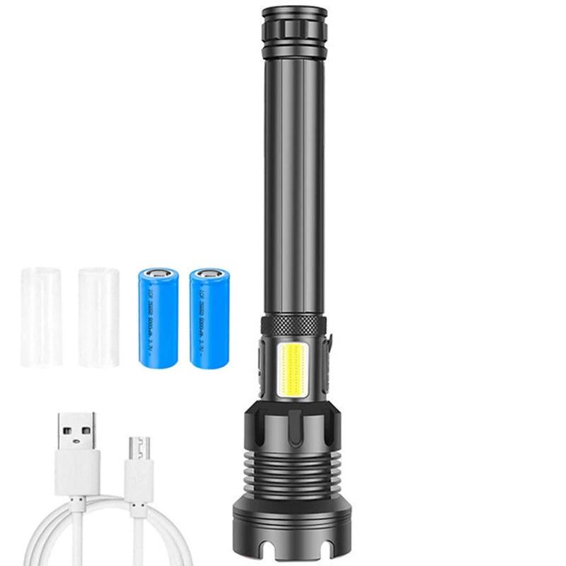 Tactical rechargeable laser LED flashlight by Bowlift
