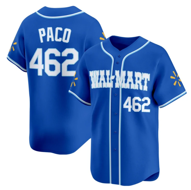PACO #462 WAL-MART Baseball Jersey - All Stitched by My Store