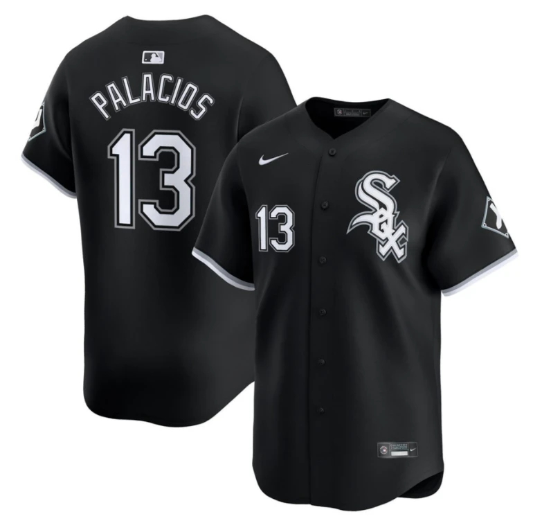PALACIOS #13 Chicago White Sox Black Jersey - All Stitched by My Store