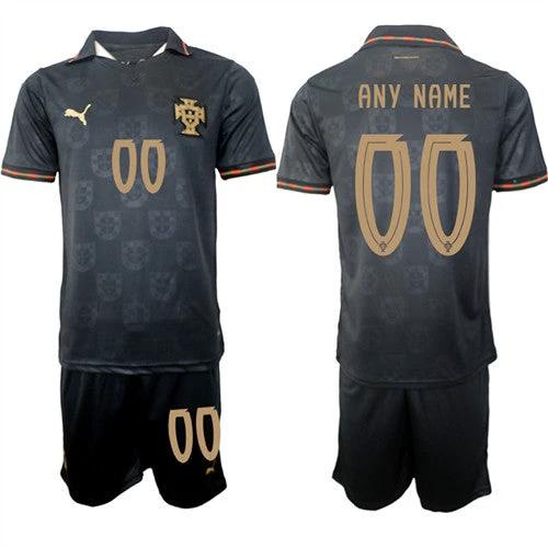 Portugal Custom Any Name And Number Jersey National Team x World Cup 2026 Away Gray On Eusebio special edition by Soccer Jersey