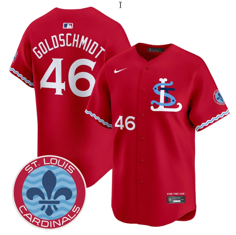 Paul Goldschmidt Jersey #46 St. Louis Cardinals City Connect Vapor Premier Limited Stitched by My Store