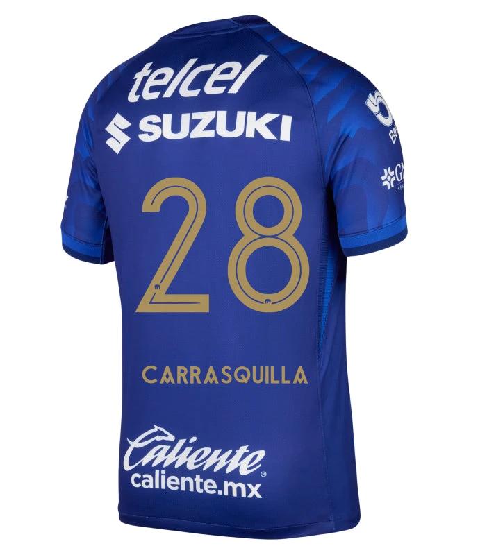 Pumas UNAM 2025-26 CARRASQUILLA 28 Away Jersey – Azul Marino by Soccer Jersey