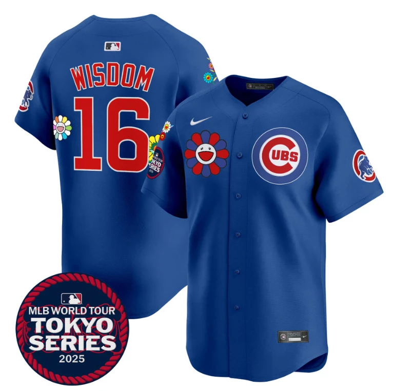 Patrick Wisdom Jersey #16 Chicago Cubs Tokyo Series 2025 Vapor Premier Limited Stitched Royal by My Store