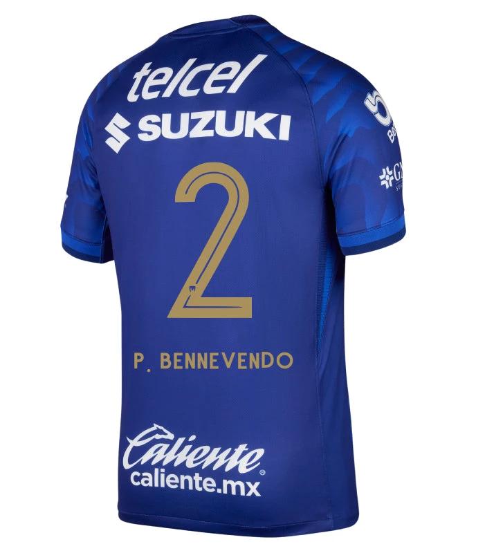 Pumas UNAM 2025-26 P. BENNEVENDO 2 Away Jersey – Azul Marino by Soccer Jersey