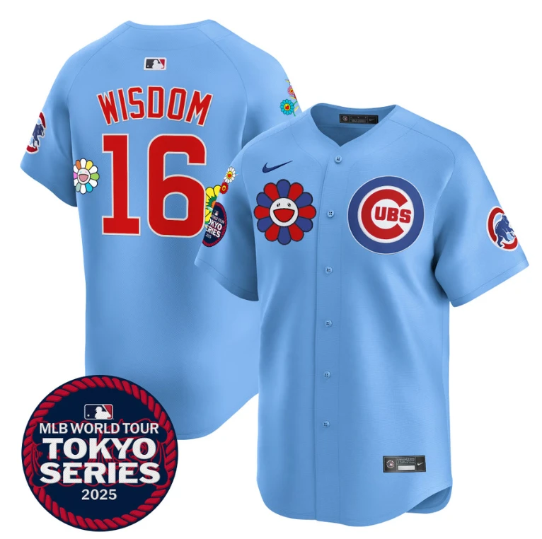 Patrick Wisdom Jersey #16 Chicago Cubs Tokyo Series 2025 Vapor Premier Limited Stitched Blue by My Store