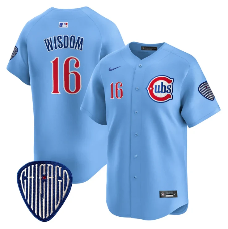 Patrick Wisdom Jersey #16 Chicago Cubs Blue Alternate Vapor Premier Limited Stitched Blue by My Store
