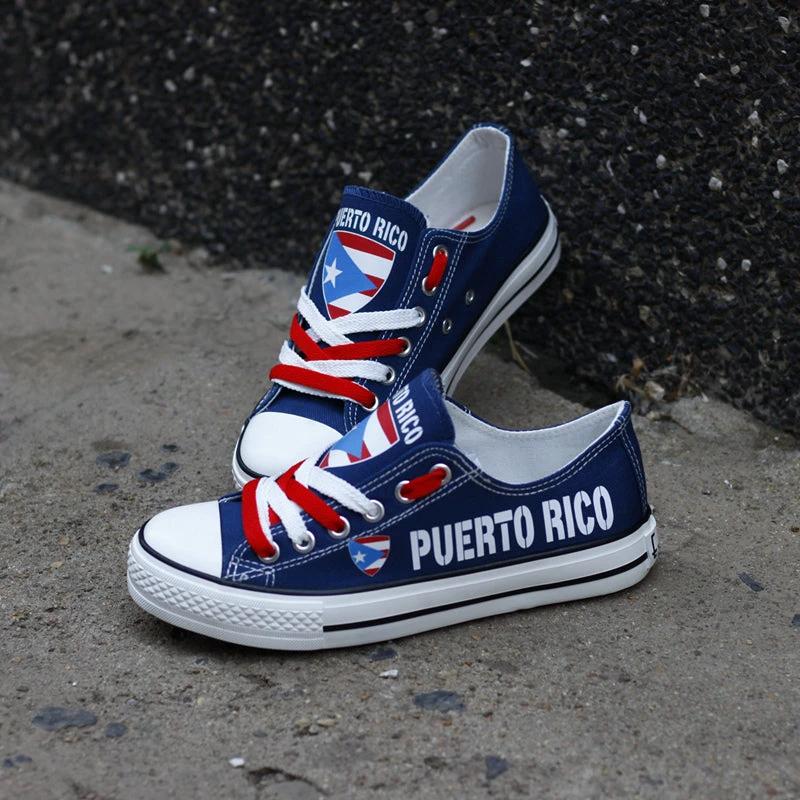 PUERTO RICO Canvas Sneakers Shoes For Men Women Fans by Crocs