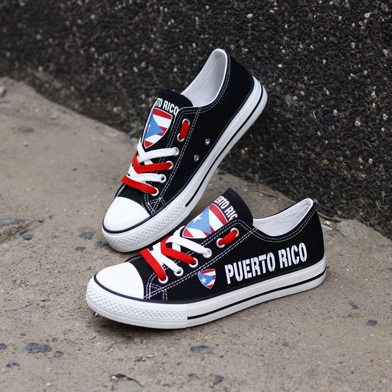 PUERTO RICO Canvas Sneakers Shoes For Men Women Fans by Crocs