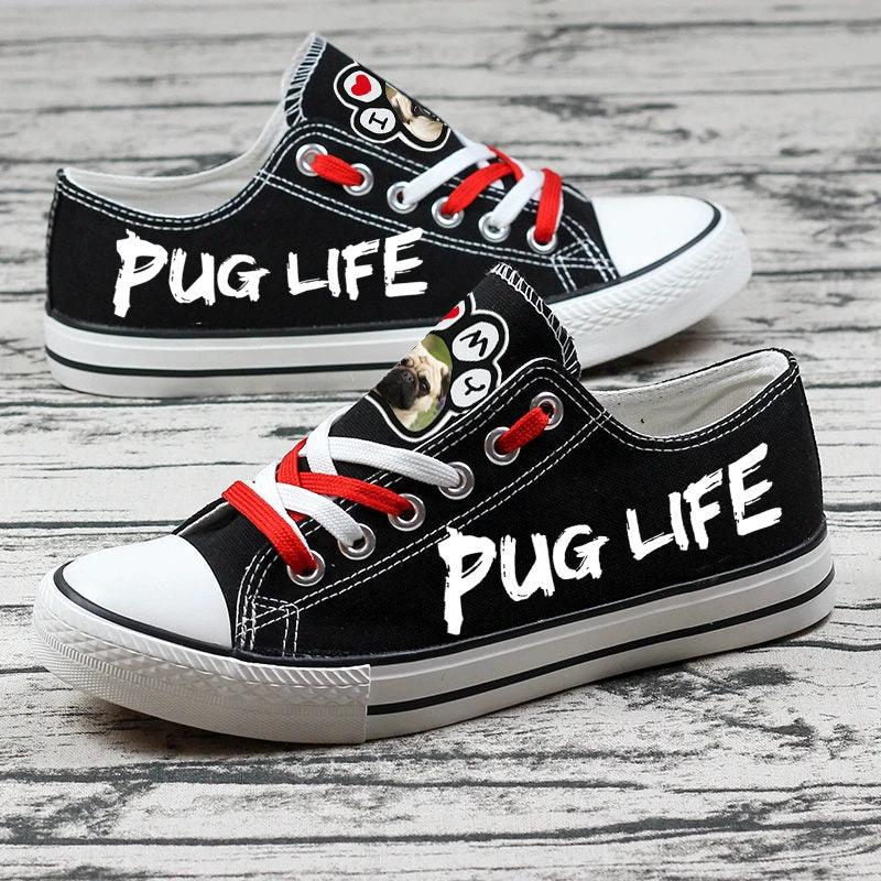 PUG Canvas Sneakers Shoes For Men Women Fans by Crocs