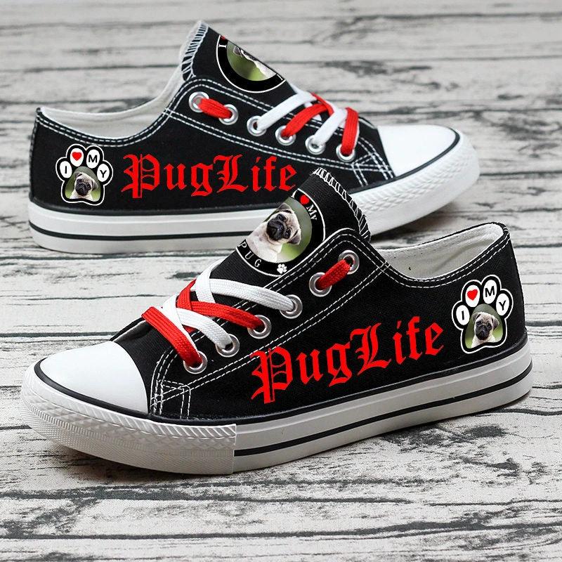 PUG Canvas Sneakers Shoes For Men Women Fans by Crocs
